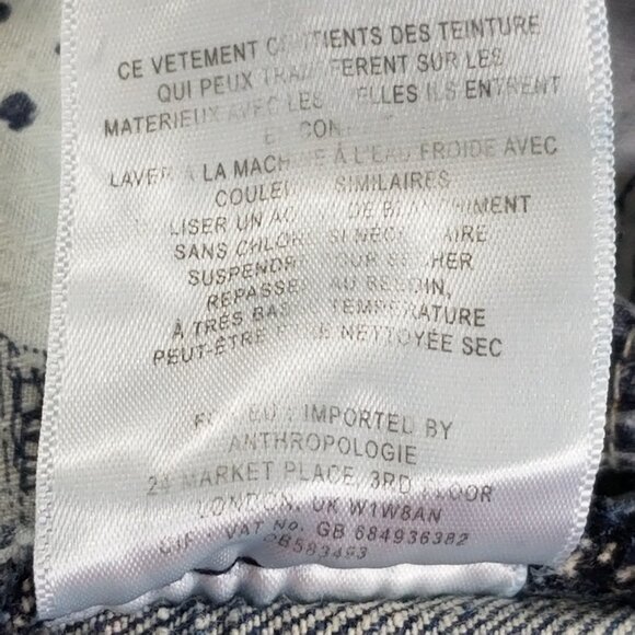 Anthropologie Pilcro Hyphen Distressed Mid-Rise Denim Shorts 27 Womens 32x6.5 - Picture 7 of 9